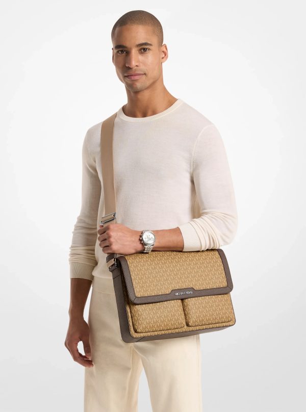 Michael Kors Pacey Medium Signature Logo Messenger Bag - Preorder