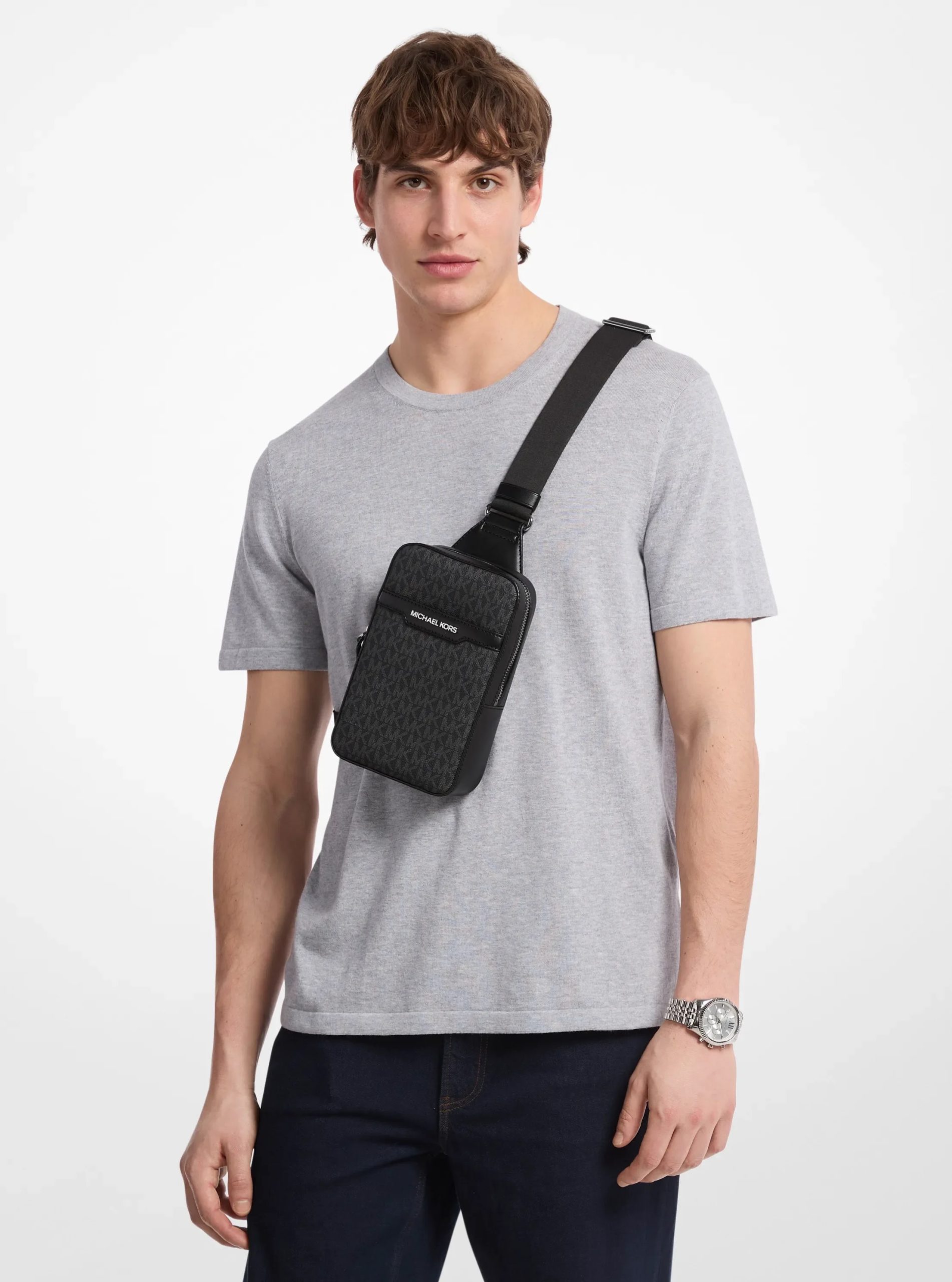 Michael Kors Cooper Medium Signature Logo Sling Pack - Preorder