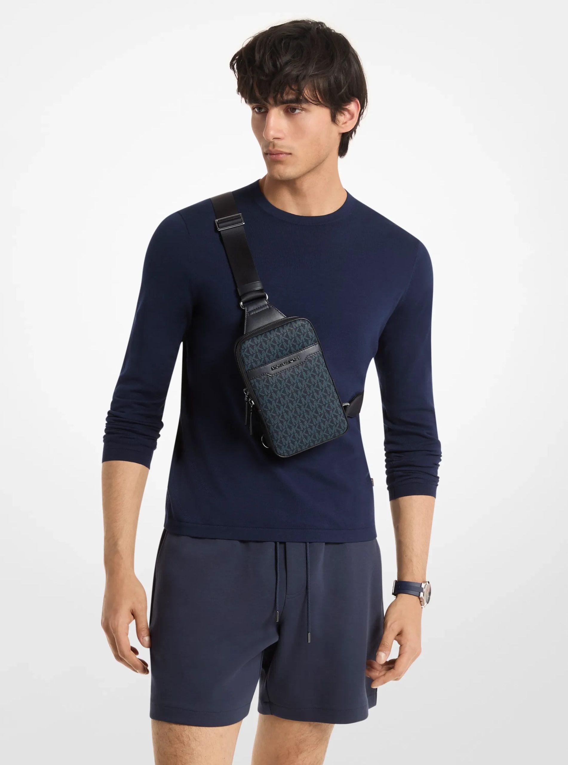 Michael Kors Cooper Medium Signature Logo Sling Pack - Preorder