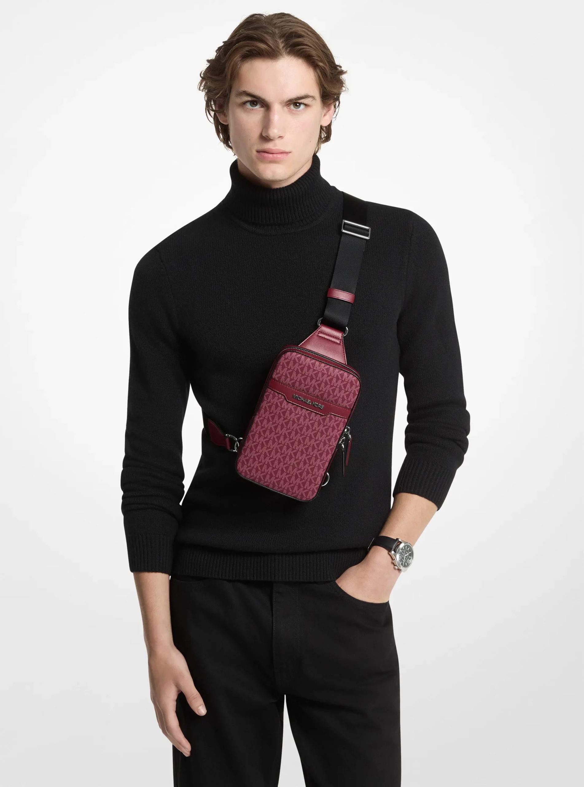 Michael Kors Cooper Medium Signature Logo Sling Pack - Preorder