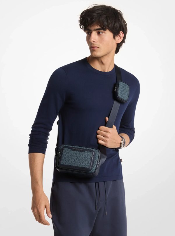 Michael Kors Cooper Signature Logo Camera Crossbody Bag With Pouch - Preorder