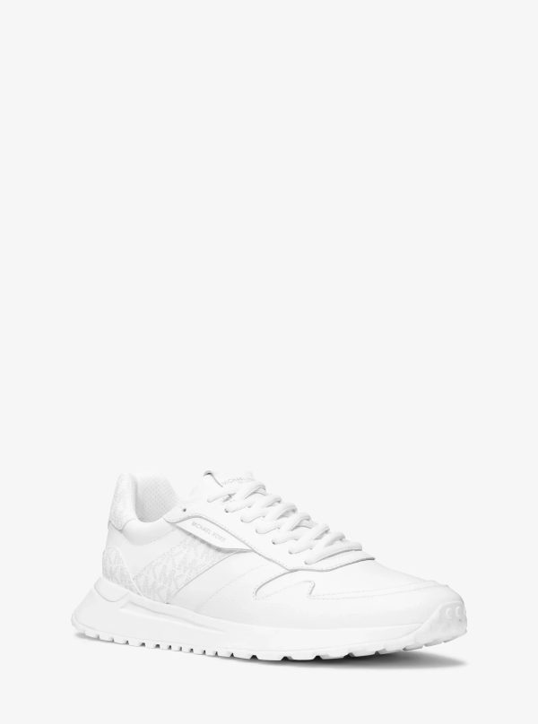 Michael Kors Dax Pebbled Leather and Logo Trainer - Preorder