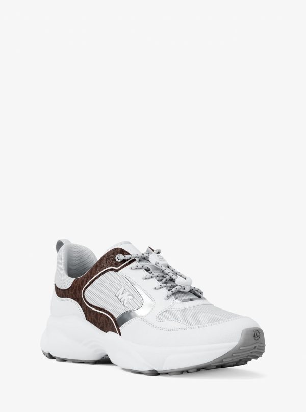 Michael Kors Jett Mixed-Media Trainer - Preorder
