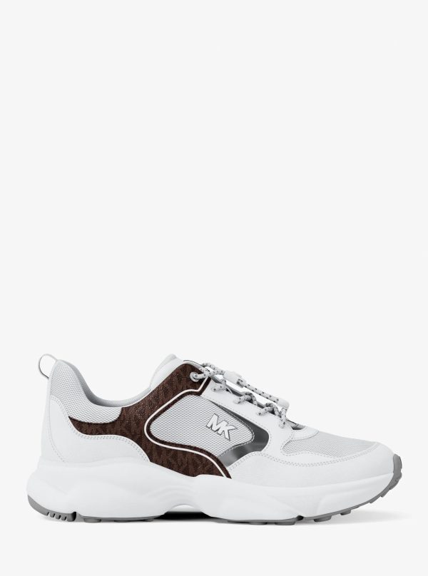 Michael Kors Jett Mixed-Media Trainer - Preorder