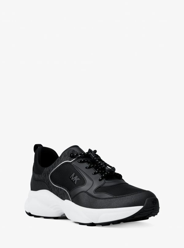 Michael Kors Jett Mixed-Media Trainer - Preorder