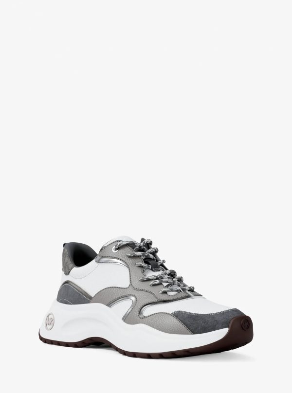 Michael Kors Levie Mixed-Media Trainer - Preorder