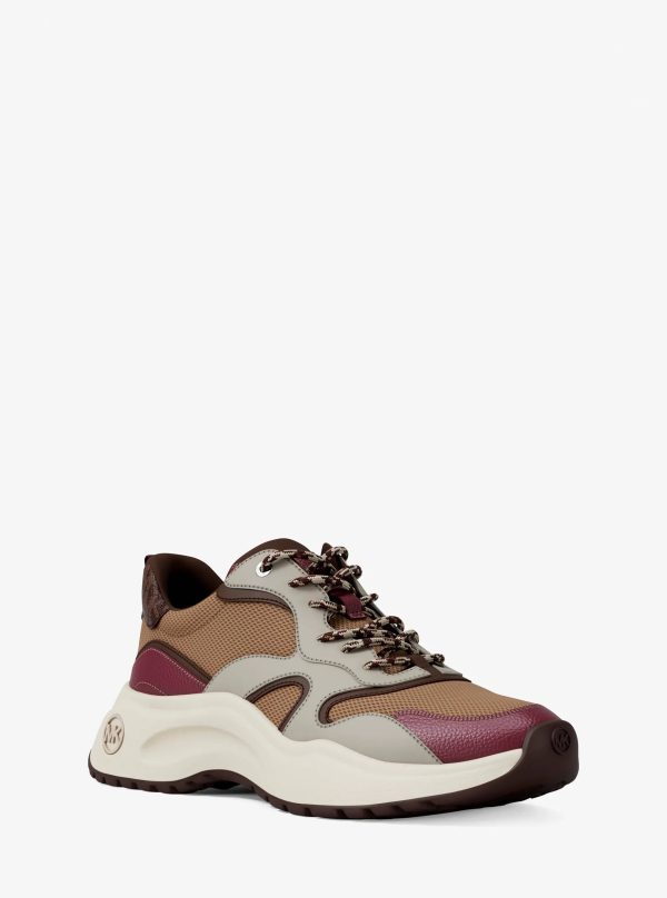 Michael Kors Levie Mixed-Media Trainer - Preorder