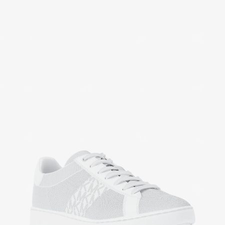 Michael Kors Jacob Mixed-Media Sneaker - Preorder — Optic White