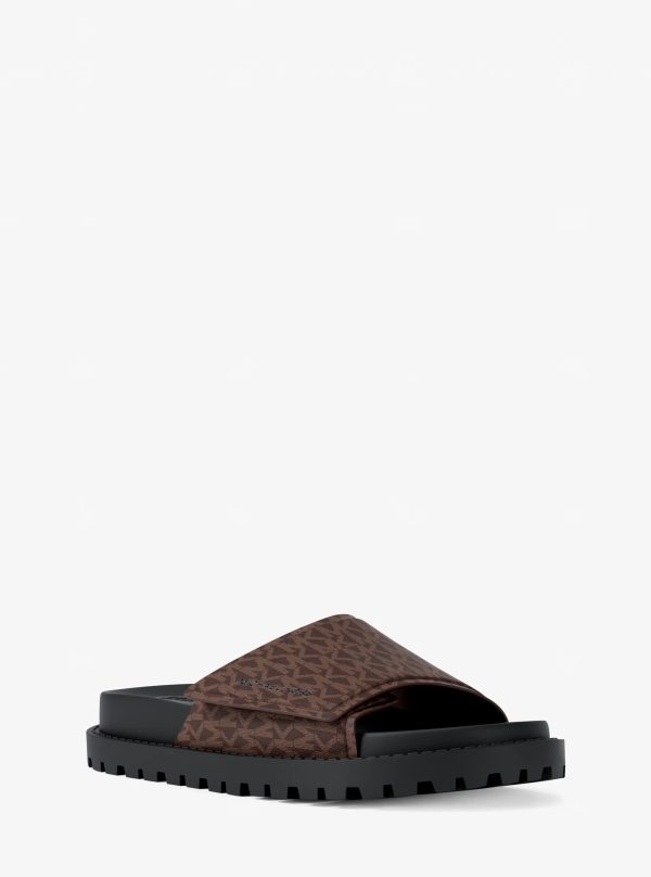 Michael Kors Luka Signature Logo Slide Sandal - Preorder
