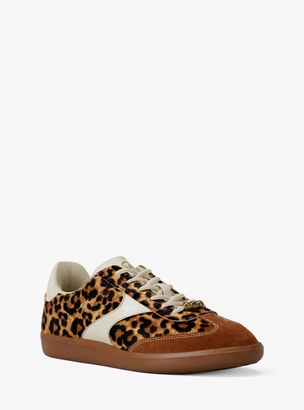 Michael Kors Sammy Leopard Print Calf Hair Sneaker - Preorder