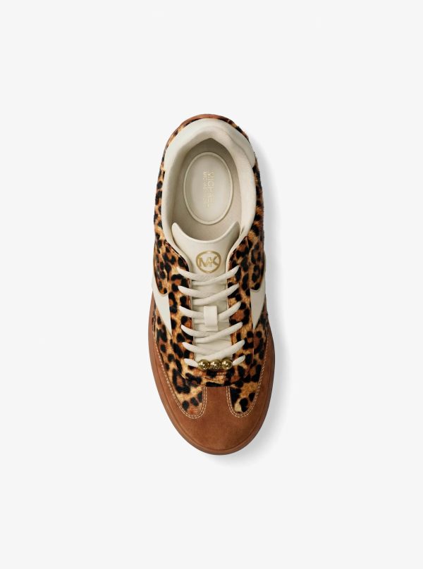 Michael Kors Sammy Leopard Print Calf Hair Sneaker - Preorder