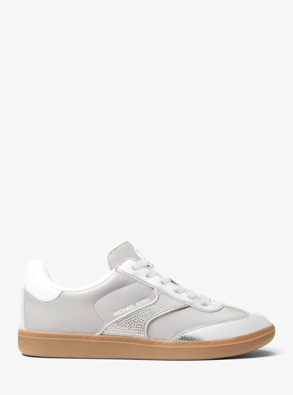Michael Kors Sammy Embellished Metallic Sneaker - Preorder