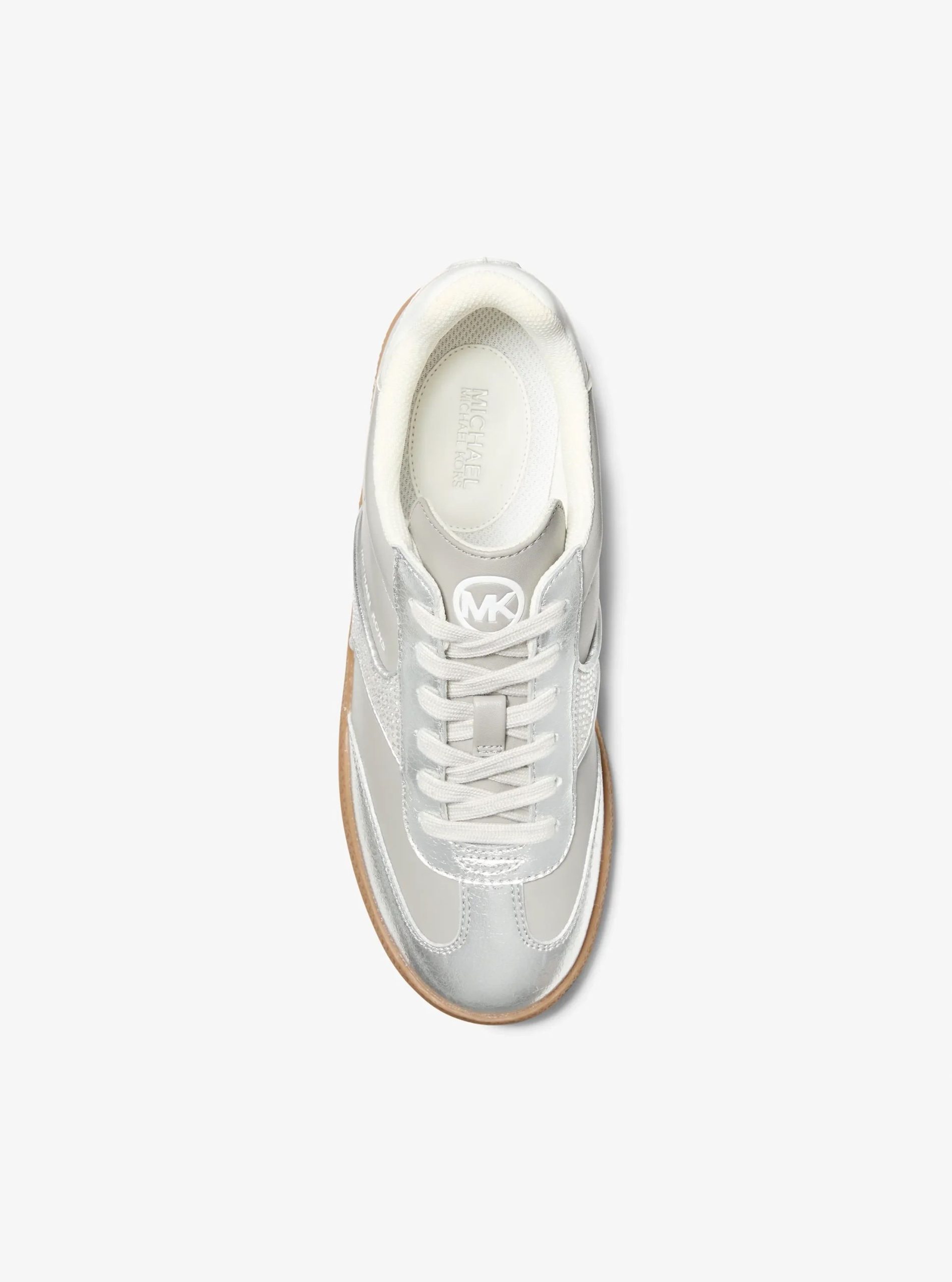 Michael Kors Sammy Embellished Metallic Sneaker - Preorder - Image 4