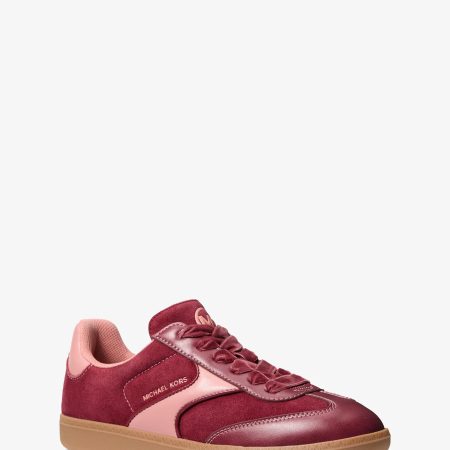 Michael Kors Sammy Microsuede Sneaker - Preorder — Maroon