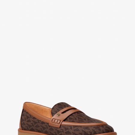 Michael Kors Bree Signature Logo Loafer - Preorder — Brown Multi