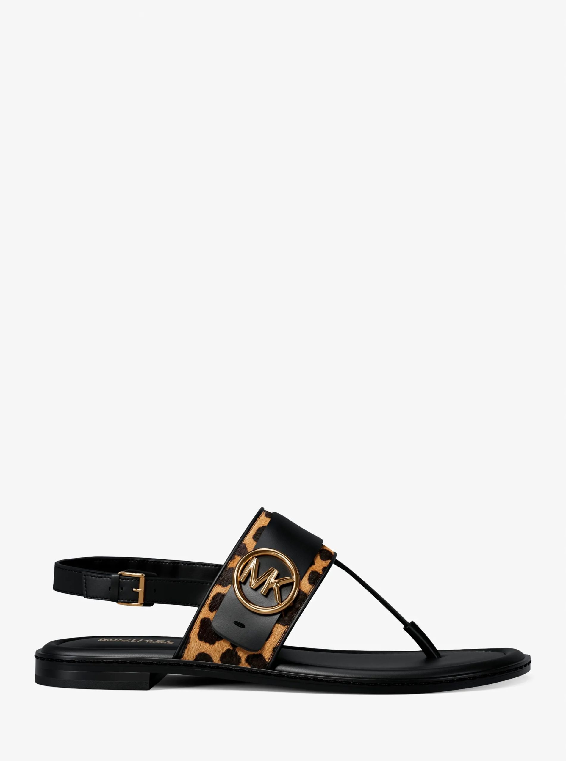 Michael Kors Carmen Cheetah Print Calf Hair Thong Sandal - Preorder