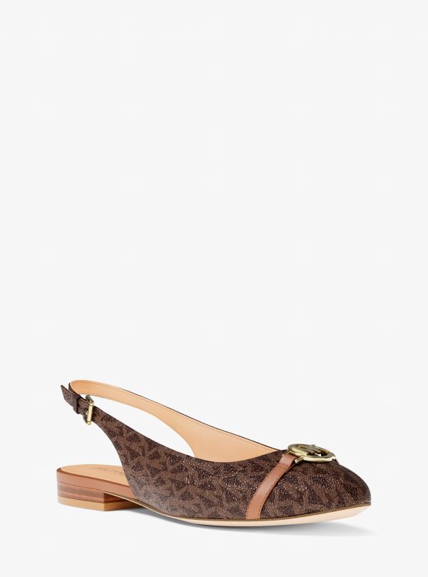Michael Kors Dori Signature Logo Slingback Flat - Preorder