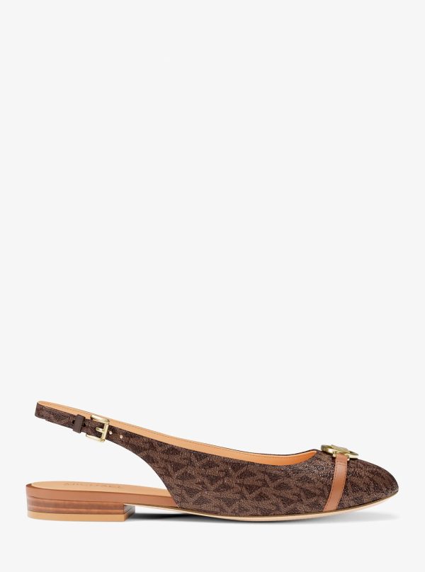Michael Kors Dori Signature Logo Slingback Flat - Preorder