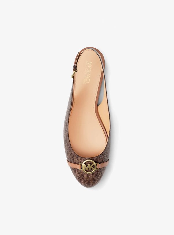 Michael Kors Dori Signature Logo Slingback Flat - Preorder