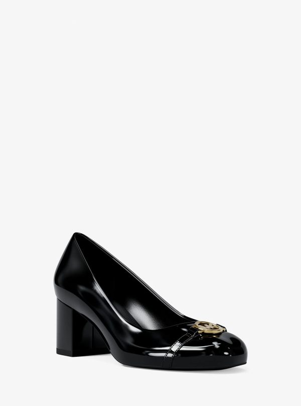 Michael Kors Dori Patent Block Heel Pump - Preorder
