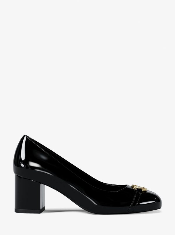 Michael Kors Dori Patent Block Heel Pump - Preorder
