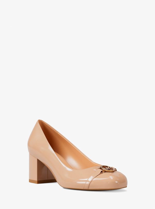 Michael Kors Dori Patent Block Heel Pump - Preorder