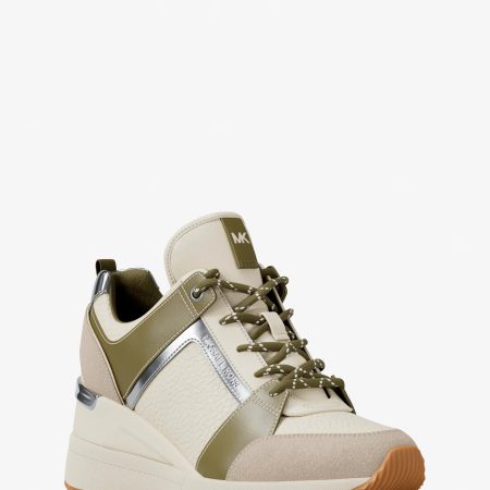 Michael Kors Georgie Mixed-Media Trainer - Preorder — Oregano