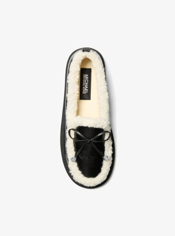 Michael Kors Jo Faux Shearling Trim Moccasin - Preorder