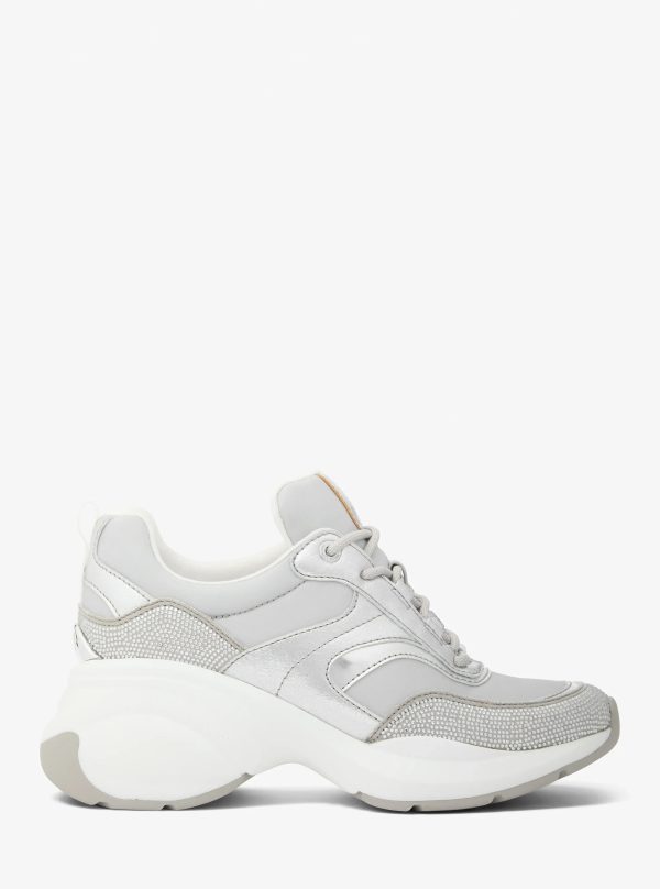 Michael Kors Kaia Mixed-Media Trainer - Preorder