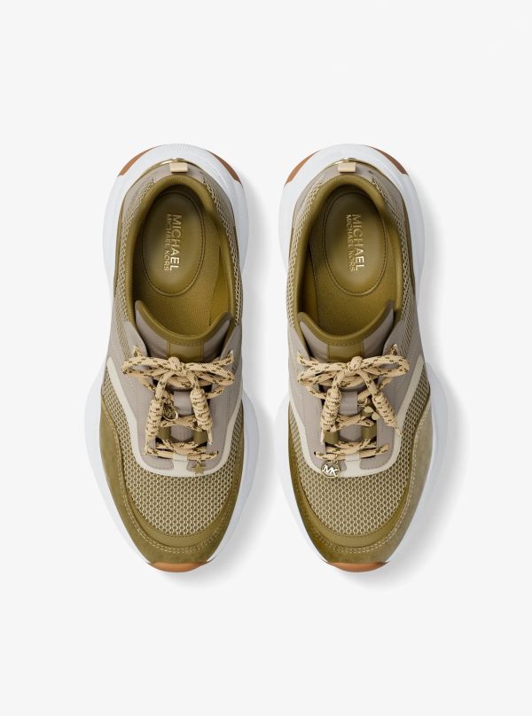 Michael Kors Kaia Mixed-Media Trainer - Preorder