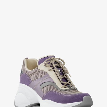 Michael Kors Kaia Mixed-Media Trainer - Preorder — Orchd Hz Mlt