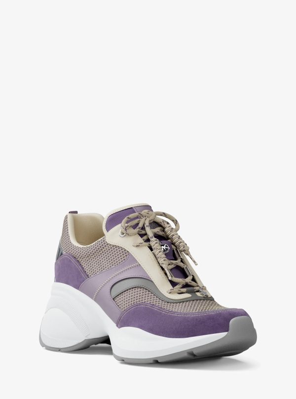 Michael Kors Kaia Mixed-Media Trainer - Preorder