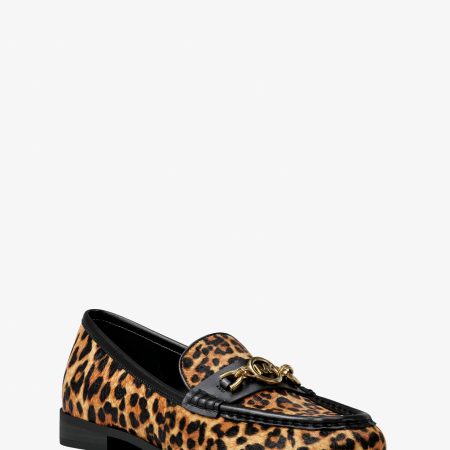 Michael Kors Kacey Leopard Print Calf Hair Loafer - Preorder — Dk Camel Mlt