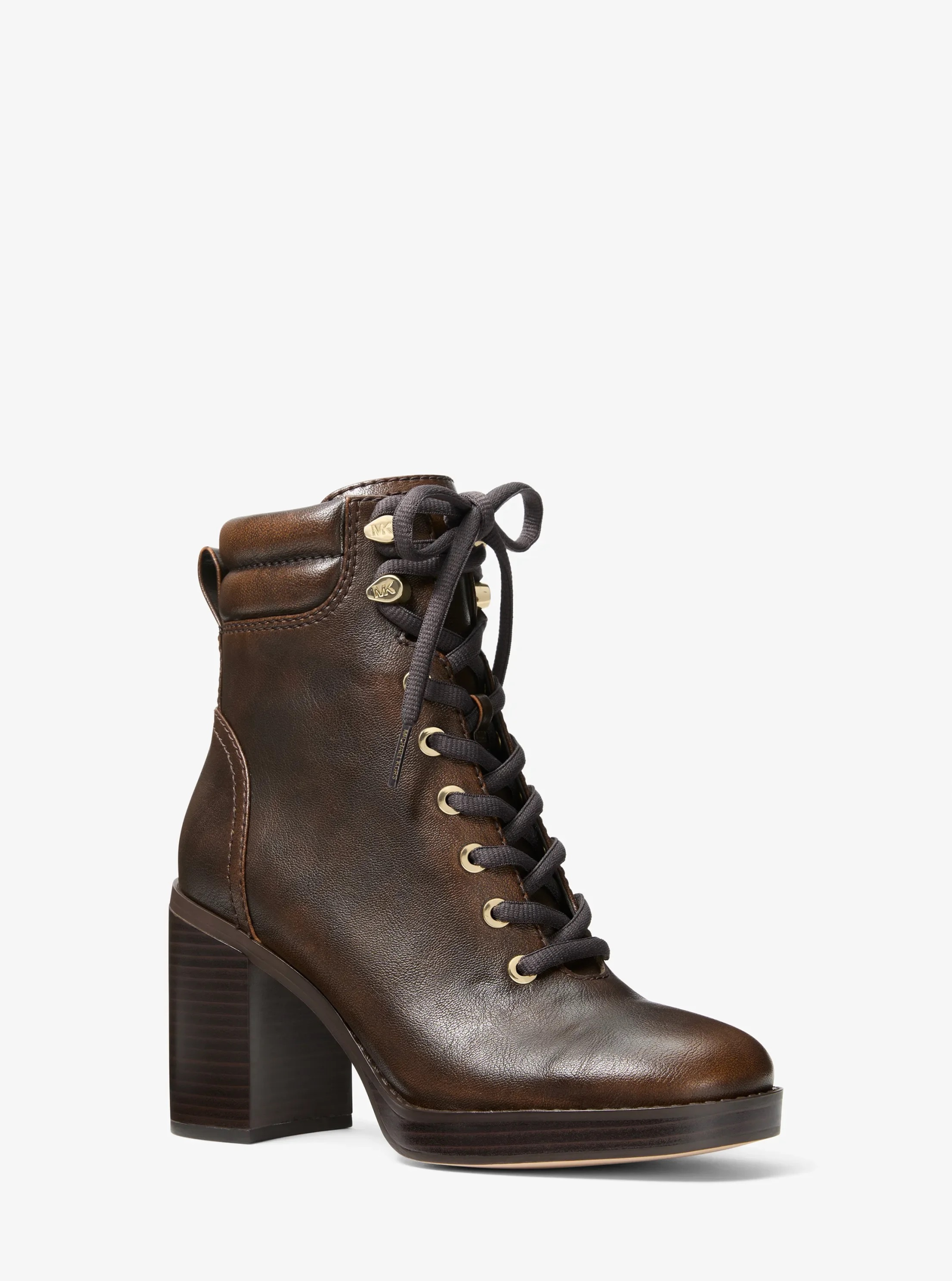 Michael Kors Lacy Burnished Block Heel Boot - Preorder