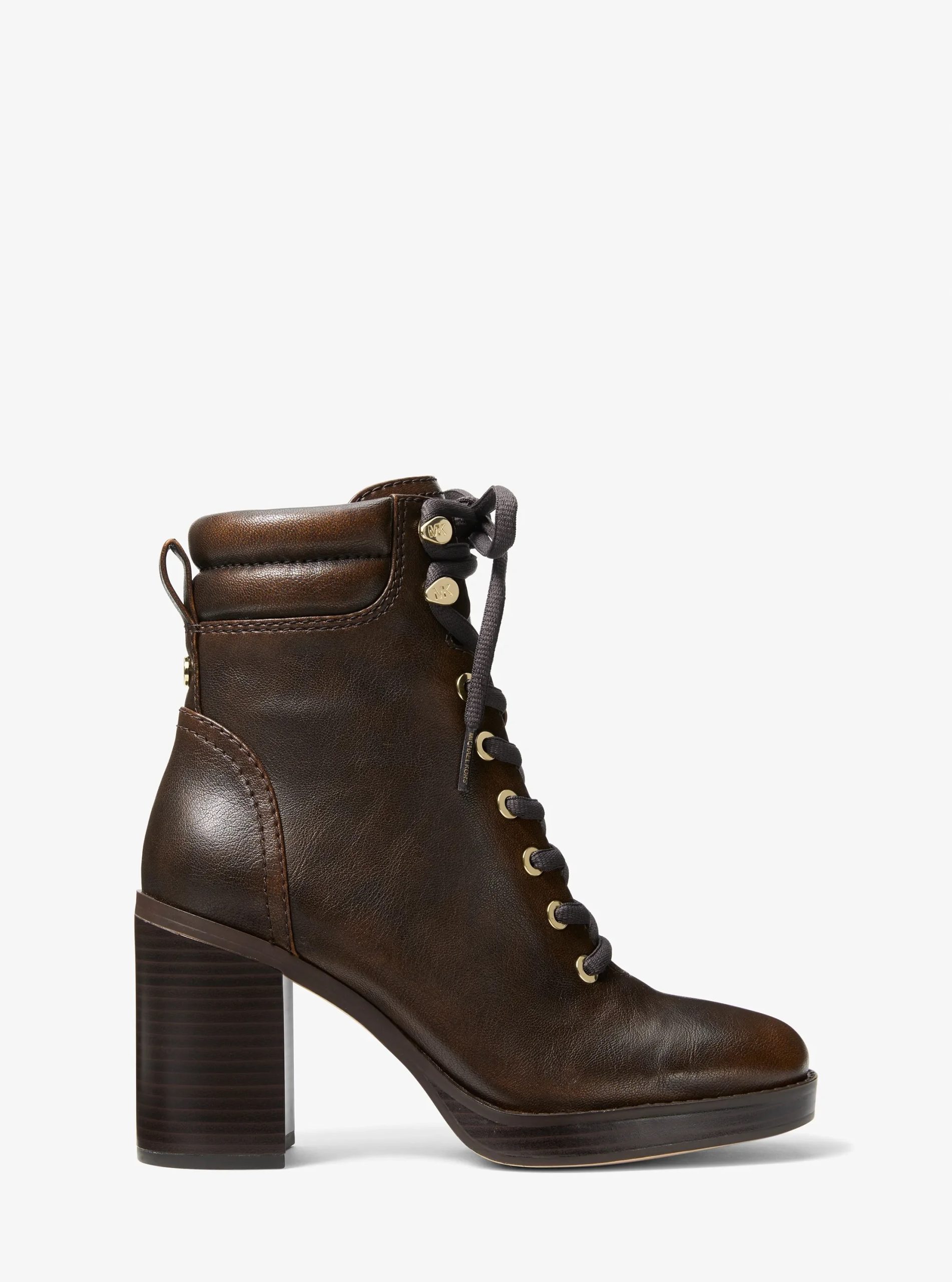 Michael Kors Lacy Burnished Block Heel Boot - Preorder