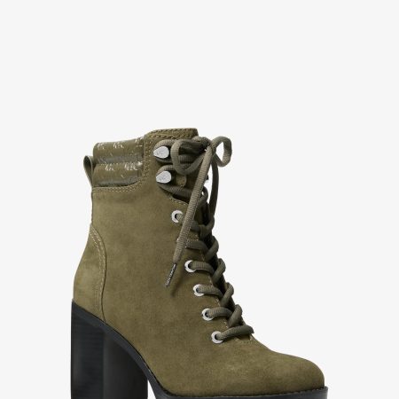 Michael Kors Lacy Block Heel Boot - Preorder — Olive