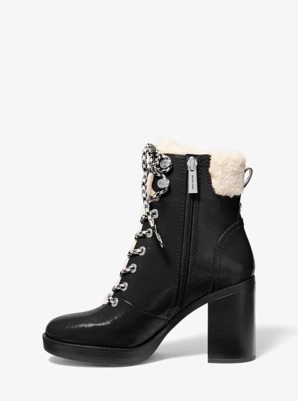 Michael Kors Lacy Faux Shearling Block Heel Boot - Preorder