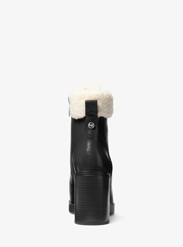 Michael Kors Lacy Faux Shearling Block Heel Boot - Preorder