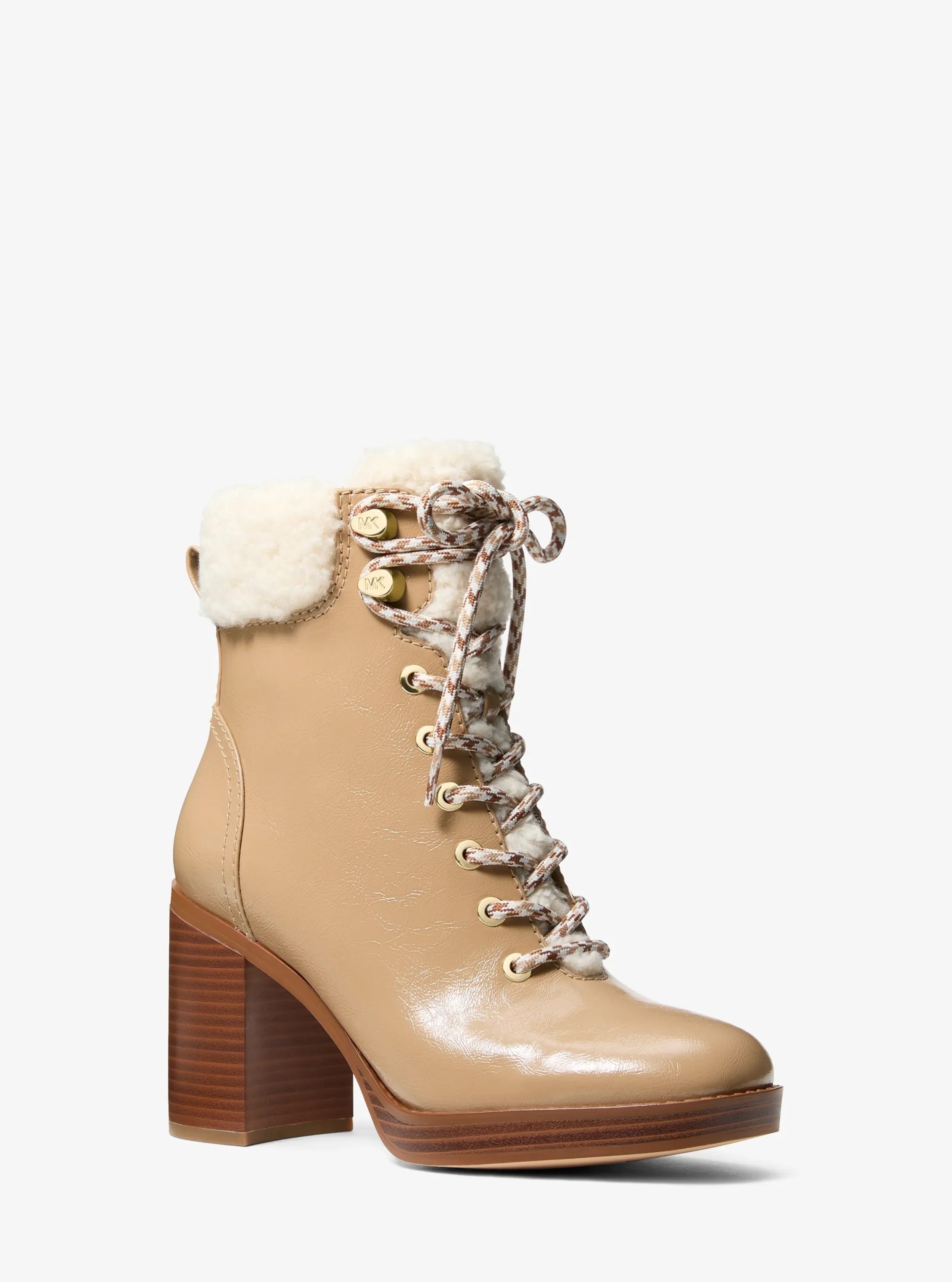 Michael Kors Lacy Faux Shearling Block Heel Boot - Preorder