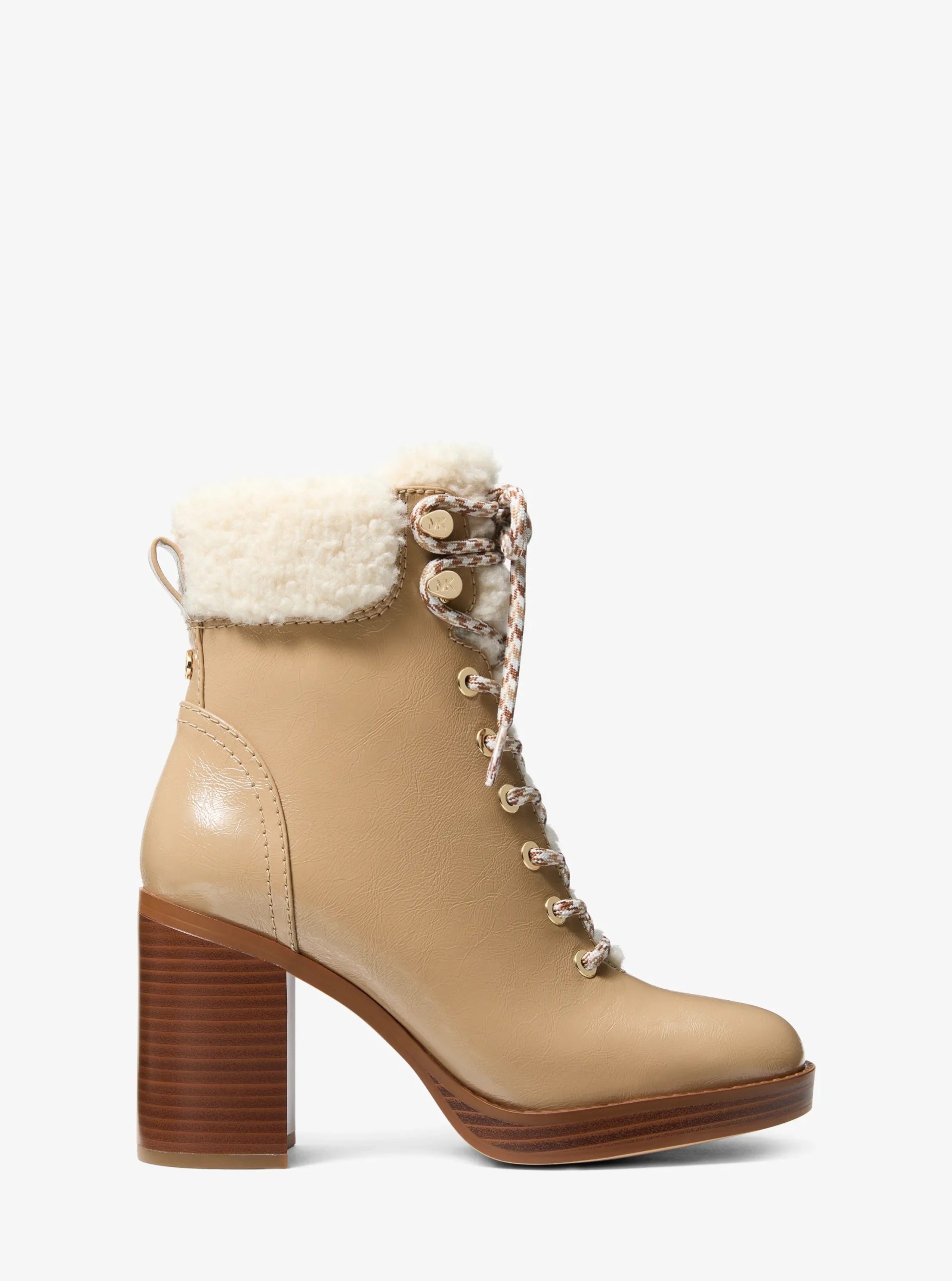 Michael Kors Lacy Faux Shearling Block Heel Boot - Preorder