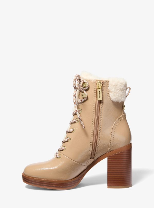 Michael Kors Lacy Faux Shearling Block Heel Boot - Preorder