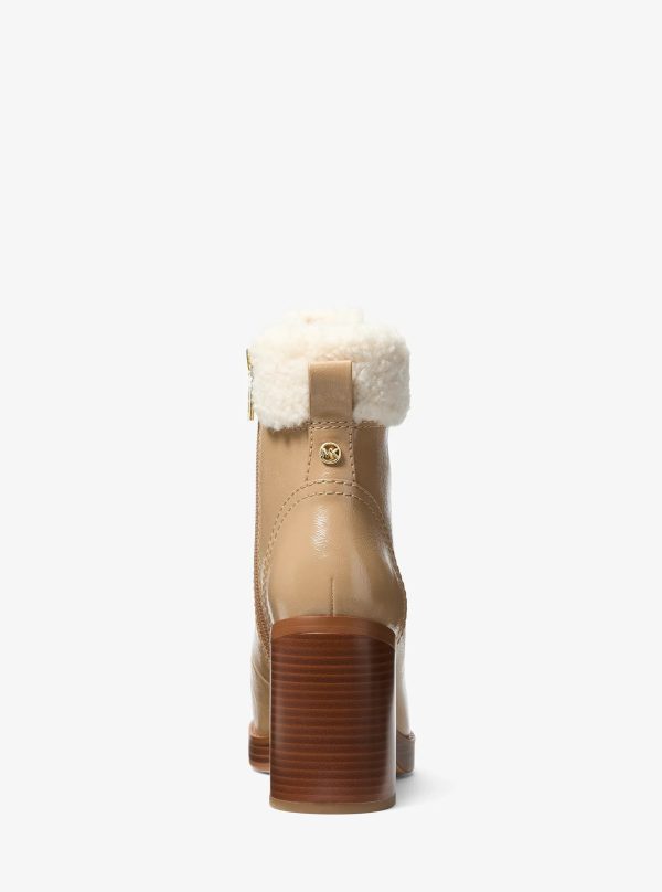 Michael Kors Lacy Faux Shearling Block Heel Boot - Preorder
