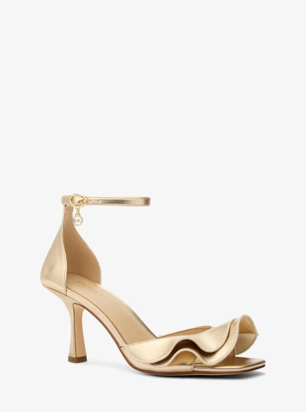 Michael Kors Livia Metallic Sandal - Preorder