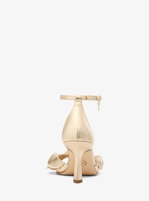 Michael Kors Livia Metallic Sandal - Preorder