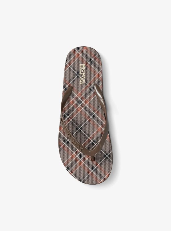 Michael Kors Plaid Print Flip Flop - Preorder