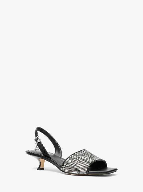 Michael Kors Merrie Embellished Kitten Heel Sandal - Preorder