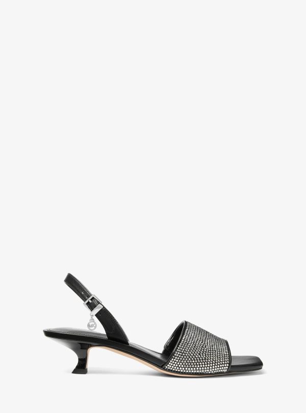 Michael Kors Merrie Embellished Kitten Heel Sandal - Preorder