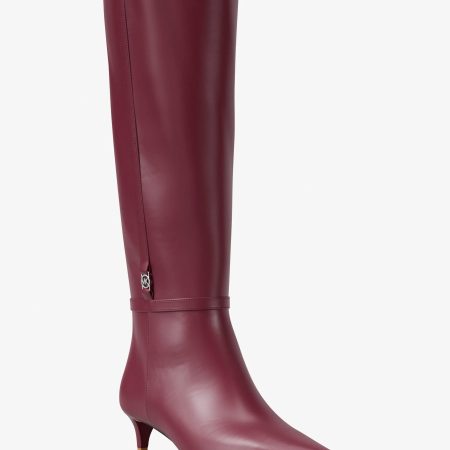 Michael Kors Nalia Kitten-Heel Boot - Preorder — Maroon
