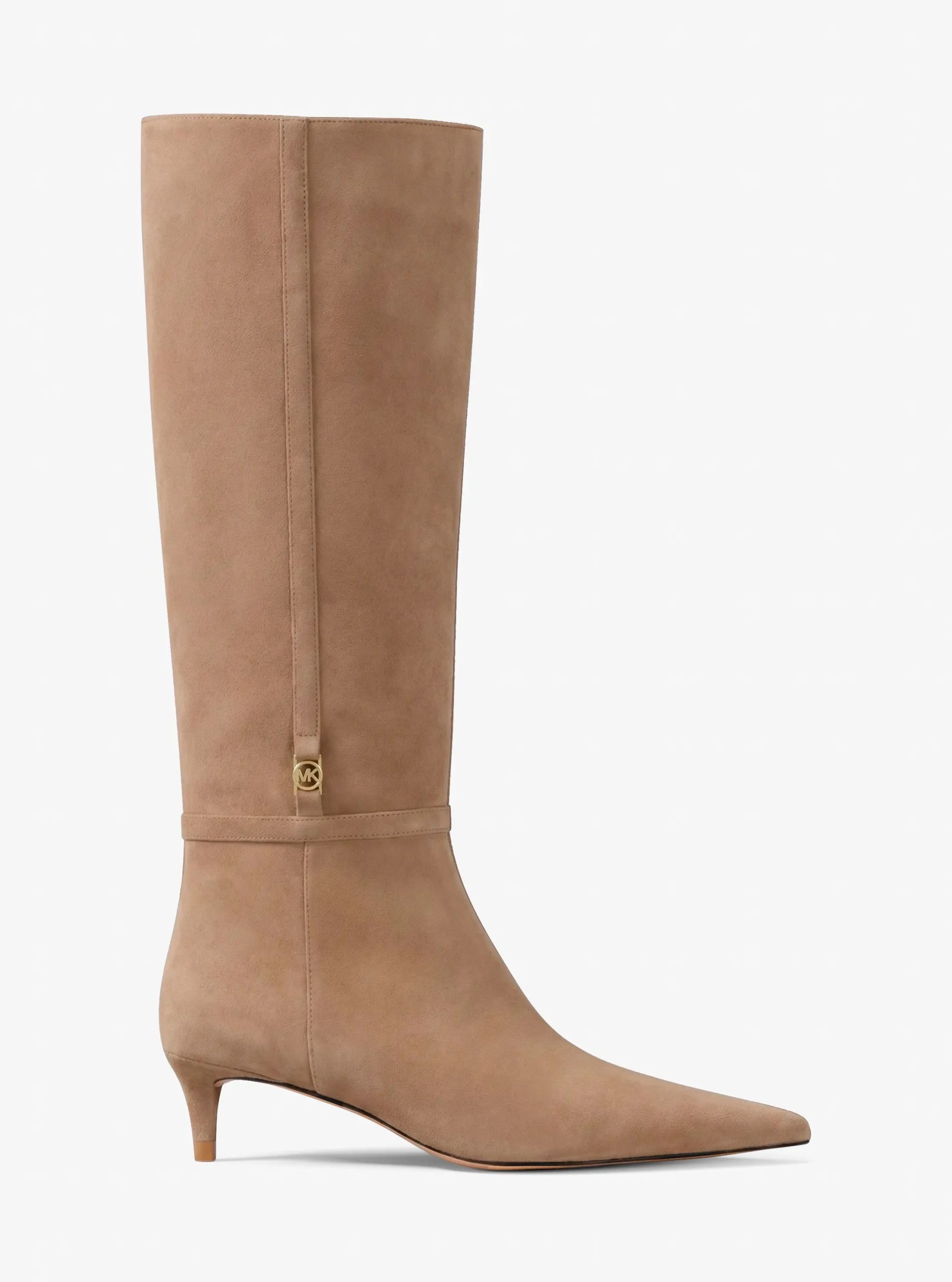 Michael Kors Nalia Microsuede Kitten Heel Boot - Preorder