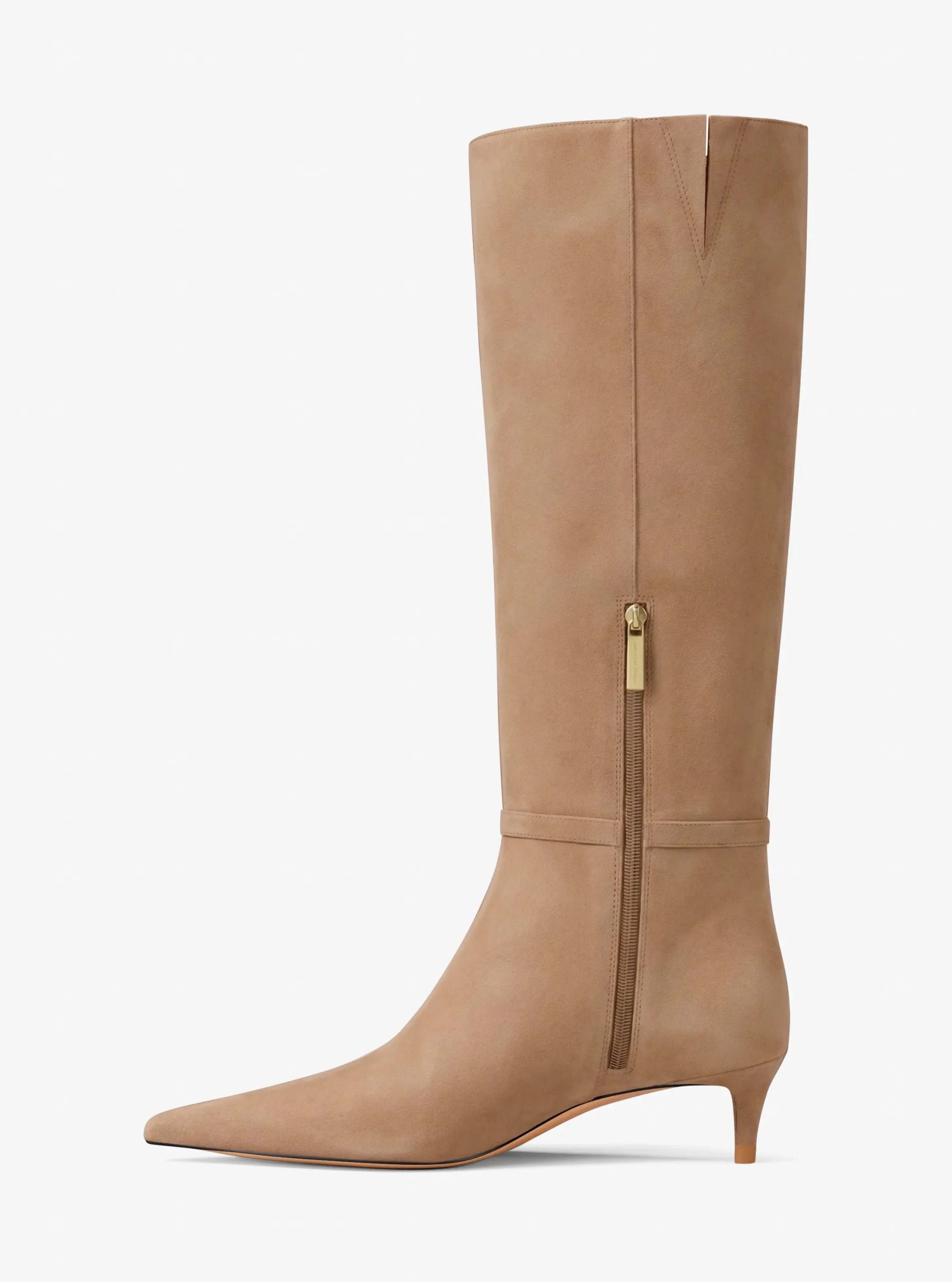Michael Kors Nalia Microsuede Kitten Heel Boot - Preorder